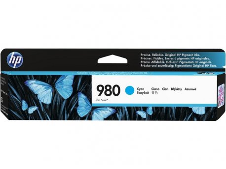 HP No. 980 Cyan Original Ink Cartridge D8J07A