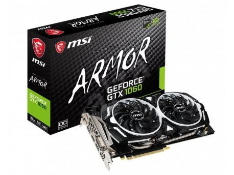 MSI NVidia GeForce GTX 1060 6GB 192bit GTX 1060 ARMOR 6GD5X OC