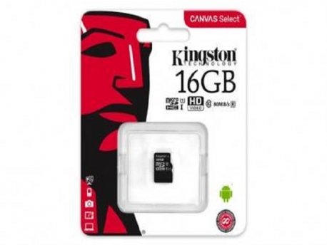 KINGSTON MICRO SD 16GB KINGSTON bez adaptera SDCS/16GBSP