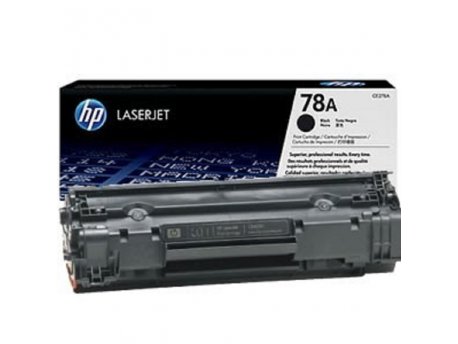 HP 78A Black Original LaserJet Toner Cartridge, CE278A