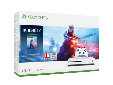 MICROSOFT XBOX ONE S 1TB White + Battlefield 5
