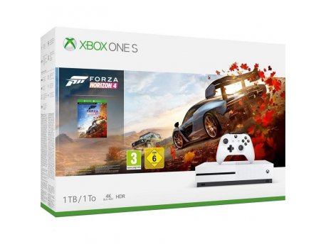 MICROSOFT XBOX ONE S 1TB White + Forza Horizon 4
