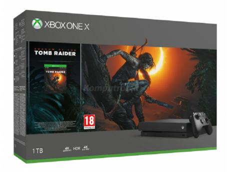 MICROSOFT XBOX ONE X 1TB Black + Shadow Of The Tomb Raider