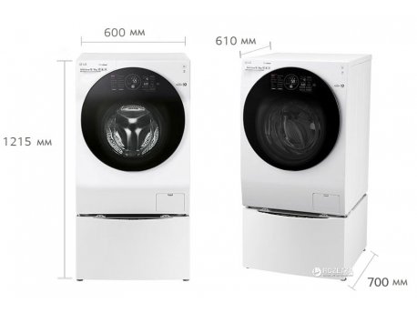 LG TWINWash FH6G1BCH2N mašina za pranje i sušenje veša