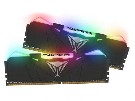 PATRIOT 16GB DDR4 (2x8GB), 2666MHZ, Viper RGB Black, PVR416G266C5K