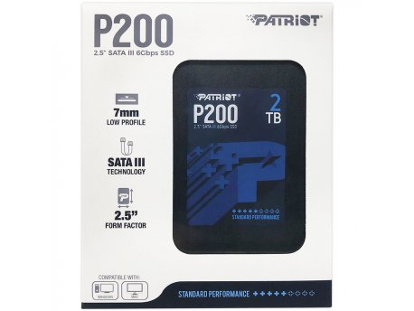 PATRIOT P200 2TB, 2.5 / SATA / 530MBs/460MBs / P200S2TB25