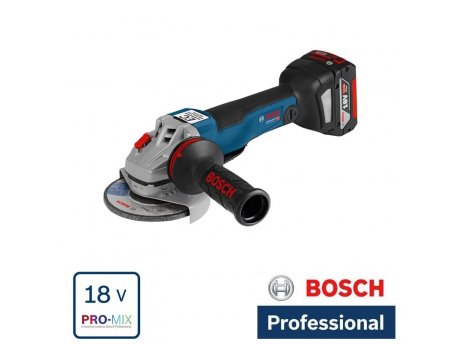 BOSCH plavi alat Akumulatorska ugaona brusilica Solo Bosch GWS 18V-10 PC; 125mm; bez baterije i punjača (06019G3E0A)