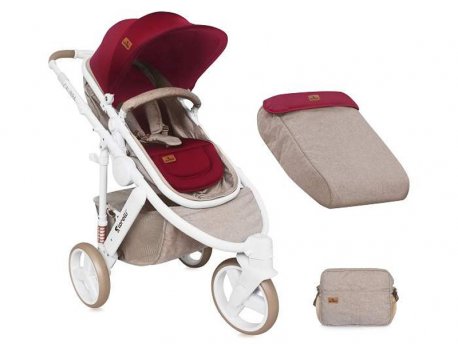LORELLI BERTONI Kolica Calibra 3 Beige&Red 2017
