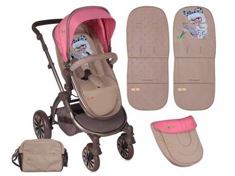 LORELLI BERTONI Kolica Aurora Rose&Beige Fashion Girl