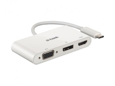 D LINK DUB-V310 3-in-1 USB-C to HDMI/VGA/DisplayPort Adapter