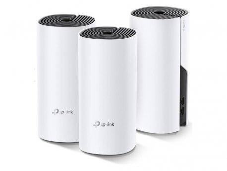 TP LINK Wi-Fi Whole-Home Mesh AC1200 Dual-Band 300/867Mbps (3-pack) - DECO E4