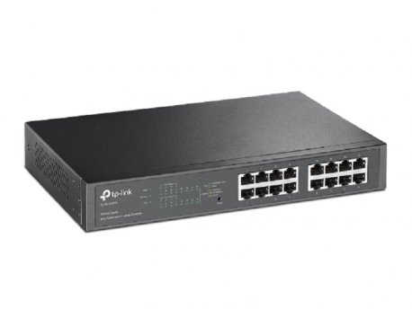 TP LINK 16-Port Gigabit Desktop/Rack PoE+ Easy Smart incl. 8 PoE+ ports, 110W PoE (TL-SG1016PE)