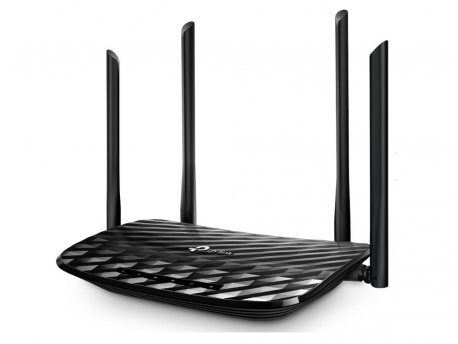 TP LINK Wi-Fi Ruter AC1200 Dual Band Gigabit 300Mbps/867Mbps (2.4GHz/5GHz), 1xWAN, 4xGLAN, 5x antena (ARCHER C6)