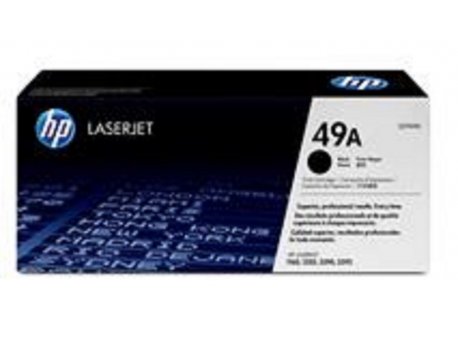 HP 49A Black Original LaserJet Toner Cartridge, Q5949A