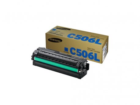 SAMSUNG CLT-C506L High Yield Cyan Toner Cartridge  (SU038A)