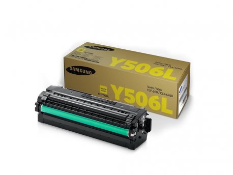SAMSUNG CLT-Y506L High Yield Yellow Toner Cartridge  (SU515A)