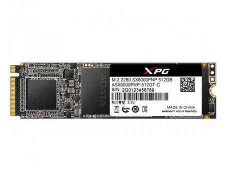 A DATA 512GB M.2 PCIe Gen 3 x4 NVMe ASX6000PNP-512GT-C SSD