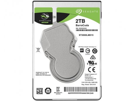 SEAGATE 2TB 2.5'' SATA III 128MB 5.400rpm ST2000LM015 Barracuda