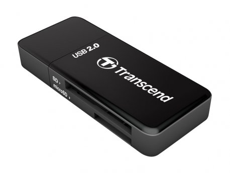TRANSCEND USB Card Reader - TS-RDP5K Čitač kartica, USB 2.0, Crna