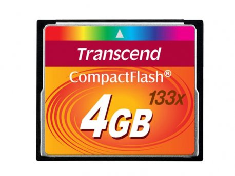 TRANSCEND COMPACT FLASH CARD 4GB TS4GCF133