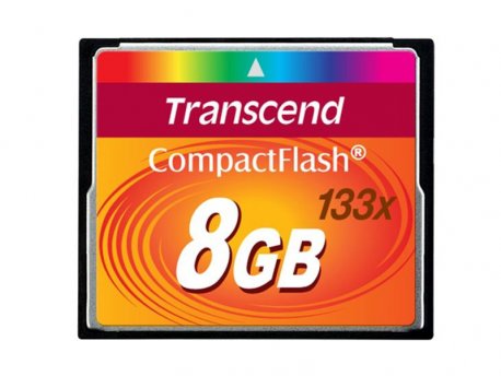 TRANSCEND COMPACT FLASH CARD 8GB TS8GCF133