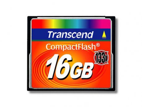 TRANSCEND COMPACT FLASH CARD 16GB (133X) TS16GCF133