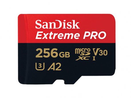 SANDISK MICRO SD.256GB Extreme Pro + ad. SDSQXCZ-256G-GN6MA