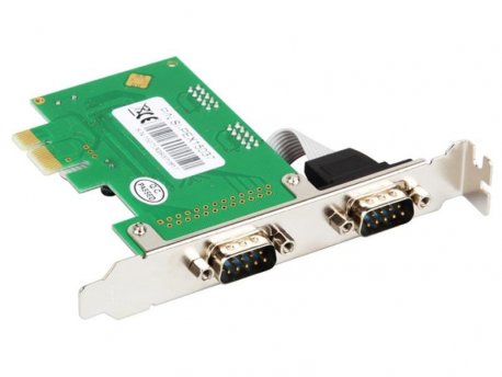 E-GREEN PCI Express kontroloer 2-port (RS-232.DB-9)