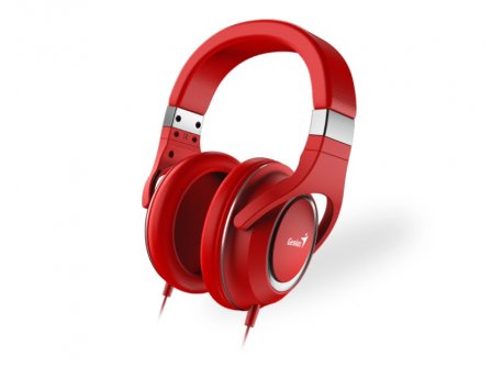 GENIUS HS-610 crvene slušalice sa mikrofonom