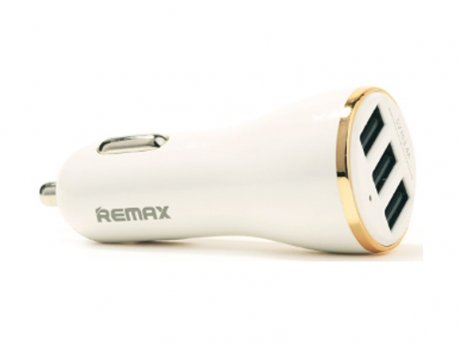REMAX Auto punjac Dolfin 3x USB 3.4A beli