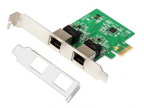 E-GREEN PCI-Express kontroler 2-port Gigabit Ethernet