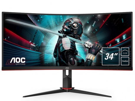 AOC 34, CU34G2/BK, WQHD, Gaming zakrivljeni monitor