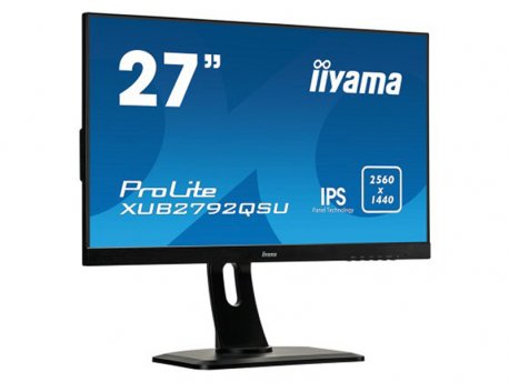 IIYAMA ProLite 27, ULTRA SLIM LINE, WQHD, IPS, 5ms, FreeSync, Zvučnici, XUB2792QSU-B1