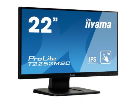 IIYAMA ProLite 21.5, OGS-PCAP 10P Touch Screen, Full HD, IPS, 7ms, T2252MSC-B1