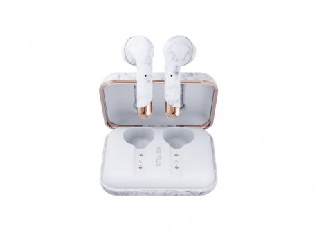 HAPPY PLUGS Air 1 Plus Earbud- White Marble