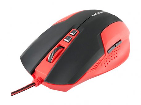 MODECOM MC-GM1 VOLCANO Optical Gaming Mouse - Black-Red