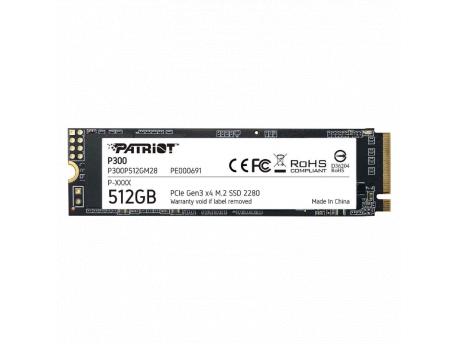 PATRIOT M.2 NVMe 512GB Patriot P300 1700MBs/1100MBs P300P512GM28