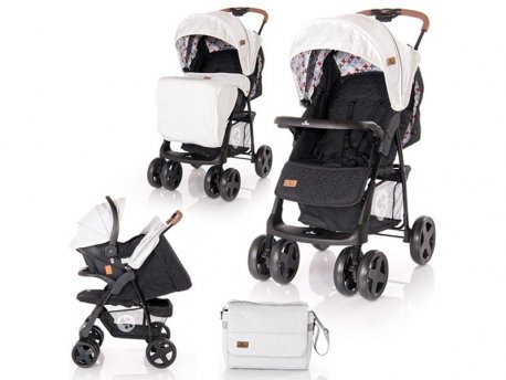 LORELLI BERTONI Kolica Ines Set Grez&Black Cross (2020)