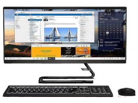 LENOVO AIO A340-24ICK 23.8'' FHD/i3-9100T/8GB/256GB SSD NVMe/IntelHD/DVD-RW/USB KB&Mouse/DOS/Black (F0ER008QRI)