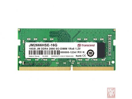 TRANSCEND DDR4 SO-DIMM 16GB Transcend 2666MHz, CL19 (JM2666HSE-16G)