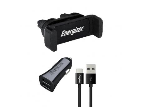 Energizer CARKIT 3.4A +Clip+Cable TypeC Nr