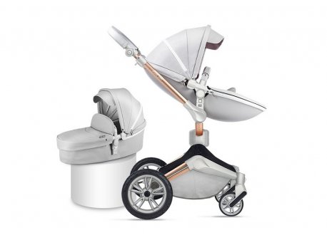 HOT MOM KOLICA GREY 2U1 (sportsko sediste+korpa)