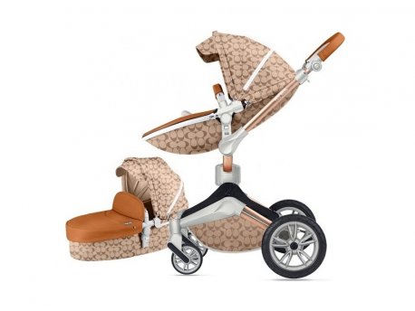 HOT MOM KOLICA LIGHT BROWN 2U1 (sportsko sediste+korpa)