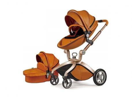 HOT MOM KOLICA BROWN 2U1 (sportsko sediste+korpa)