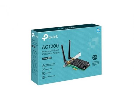 TP LINK AC1200 Wi-FiPCI Express Adapter 867Mbpsat 5GHz + 300Mbps at 2.4GHz Beamforming