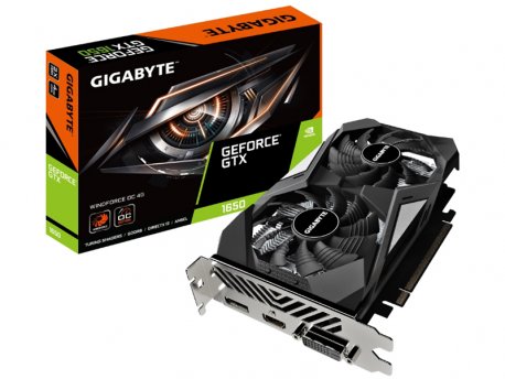 GIGABYTE NVidia GeForce GTX 1650 D6 WINDFORCE, 4GB, 128-bit, GV-N1656WF2OC-4GD rev.2.0