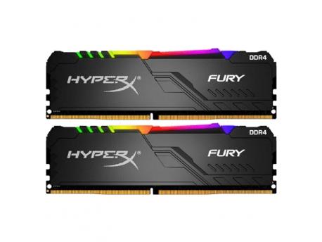 KINGSTON DIMM DDR4 16GB (2x8GB) 3200MHz HX432C16FB3AK2/16 HyperX Fury Black RGB