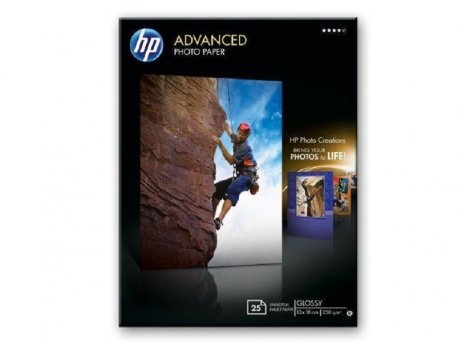HP Advanced Glossy Photo Paper 250 g/m2-13 x 18 cm borderless/25 str.[Q8696A]
