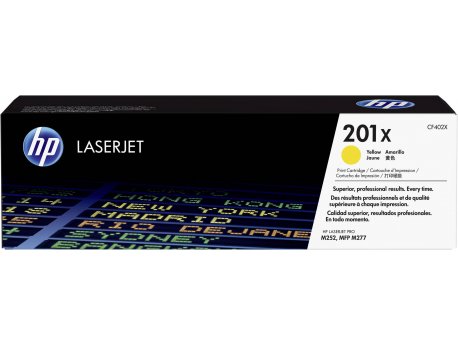HP Toner 201X High Yield Yellow CF402X
