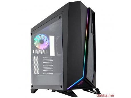 CORSAIR Mid-Tower Gaming kuciste Carbide Spec-Omega RGB, ATX, 2xVent, kaljeno staklo, crno